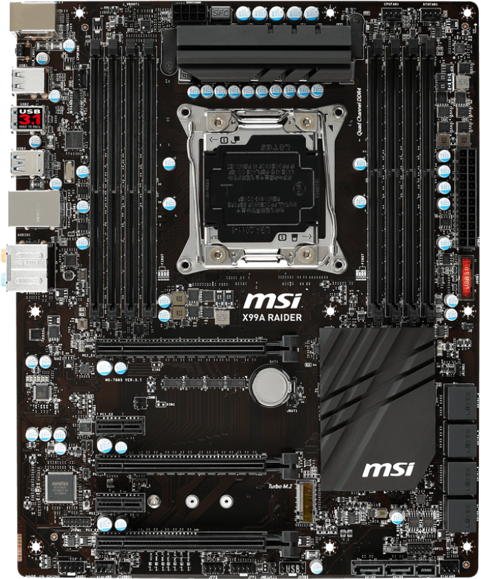 MSI X99A Raider - Motherboard Specifications On MotherboardDB